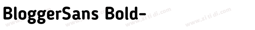 BloggerSans Bold字体转换